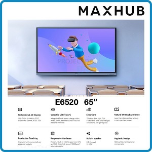 MÀN HÌNH TƯƠNG TÁC MAXHUB E6520L E-SERIES CHO GIÁO DỤC 65 INCH