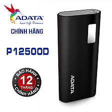 Pin sạc dự phòng ADATA 12500MAH P12500D ADATA (Đen) - Hãng phân phối chính thức